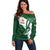 Zimbabwe Rugby Personalized Grunge Off Shoulder Sweater GO Sables - Wonder Print Shop