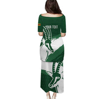 Zimbabwe Rugby Personalized Grunge Puletasi GO Sables - Wonder Print Shop