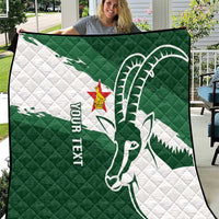 Zimbabwe Rugby Personalized Grunge Quilt GO Sables - Wonder Print Shop