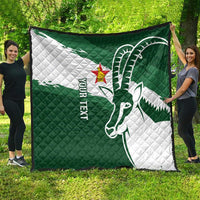 Zimbabwe Rugby Personalized Grunge Quilt GO Sables - Wonder Print Shop