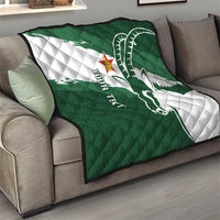 Zimbabwe Rugby Personalized Grunge Quilt GO Sables - Wonder Print Shop