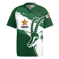 Zimbabwe Rugby Personalized Grunge Rugby Jersey GO Sables - Wonder Print Shop