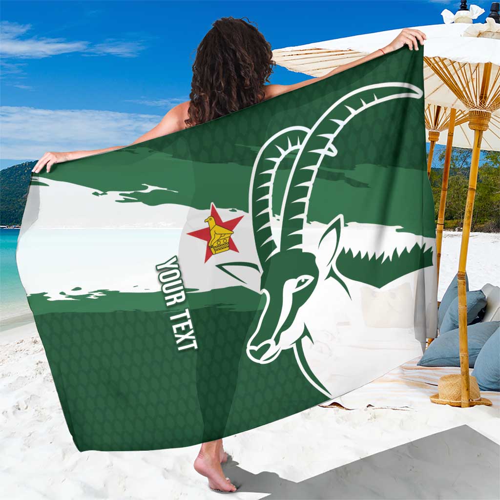 Zimbabwe Rugby Personalized Grunge Sarong GO Sables - Wonder Print Shop