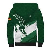 Zimbabwe Rugby Personalized Grunge Sherpa Hoodie GO Sables - Wonder Print Shop