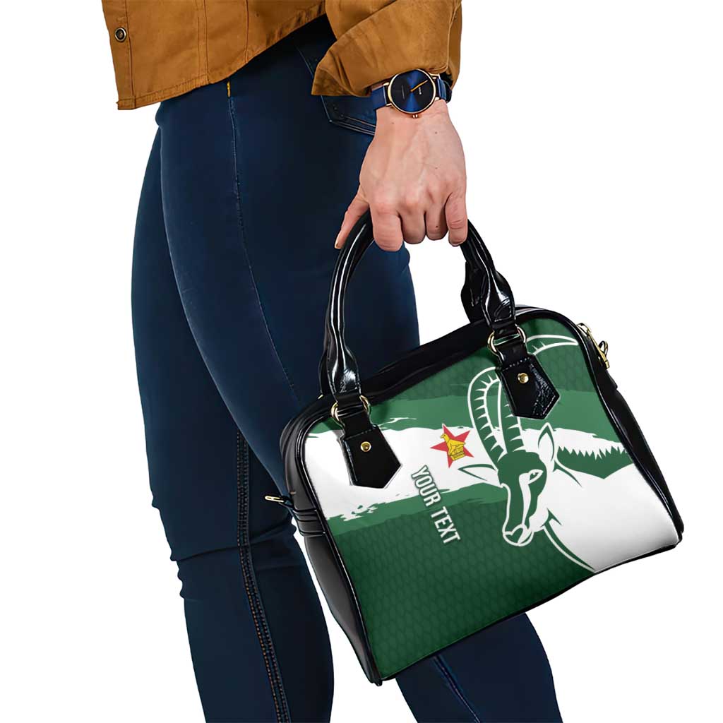 Zimbabwe Rugby Personalized Grunge Shoulder Handbag GO Sables - Wonder Print Shop