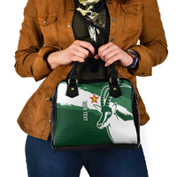 Zimbabwe Rugby Personalized Grunge Shoulder Handbag GO Sables - Wonder Print Shop