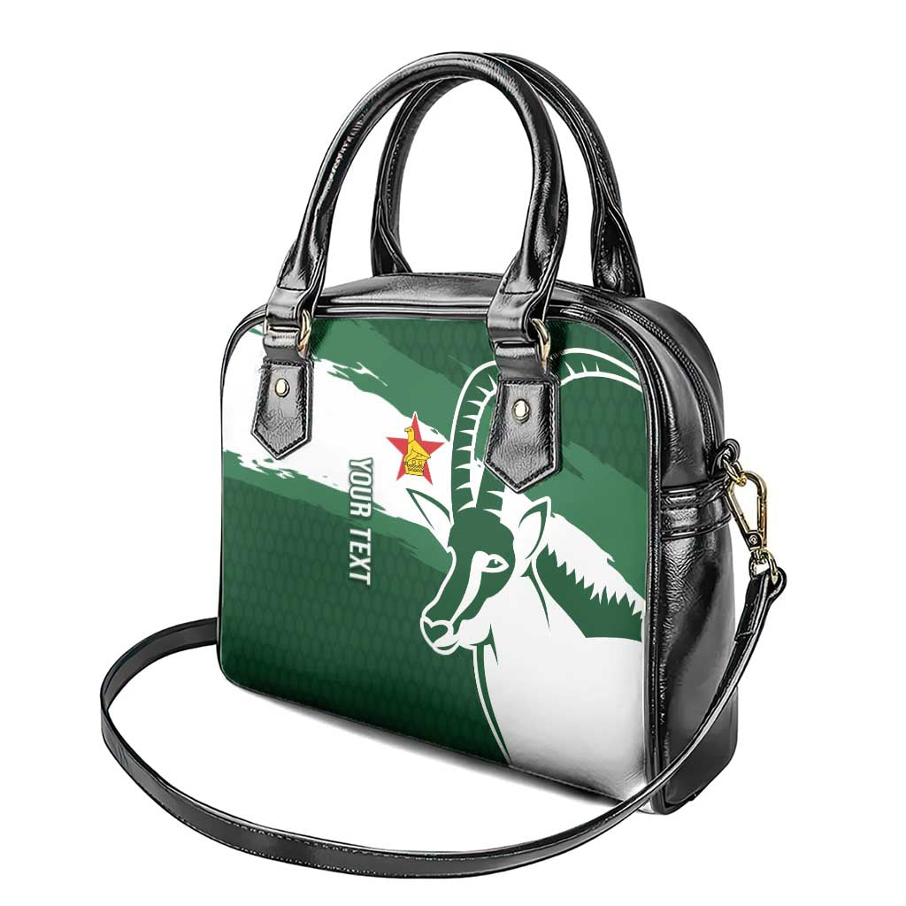 Zimbabwe Rugby Personalized Grunge Shoulder Handbag GO Sables - Wonder Print Shop