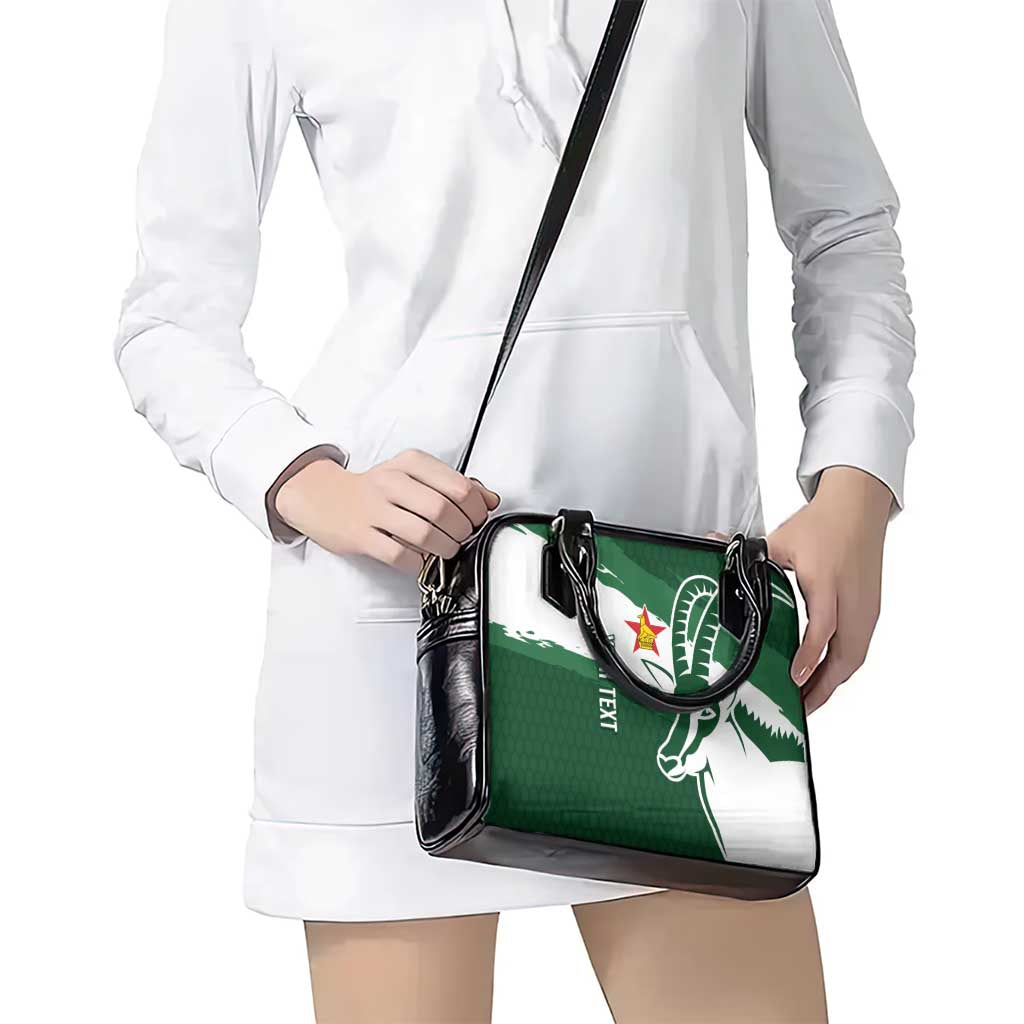 Zimbabwe Rugby Personalized Grunge Shoulder Handbag GO Sables - Wonder Print Shop