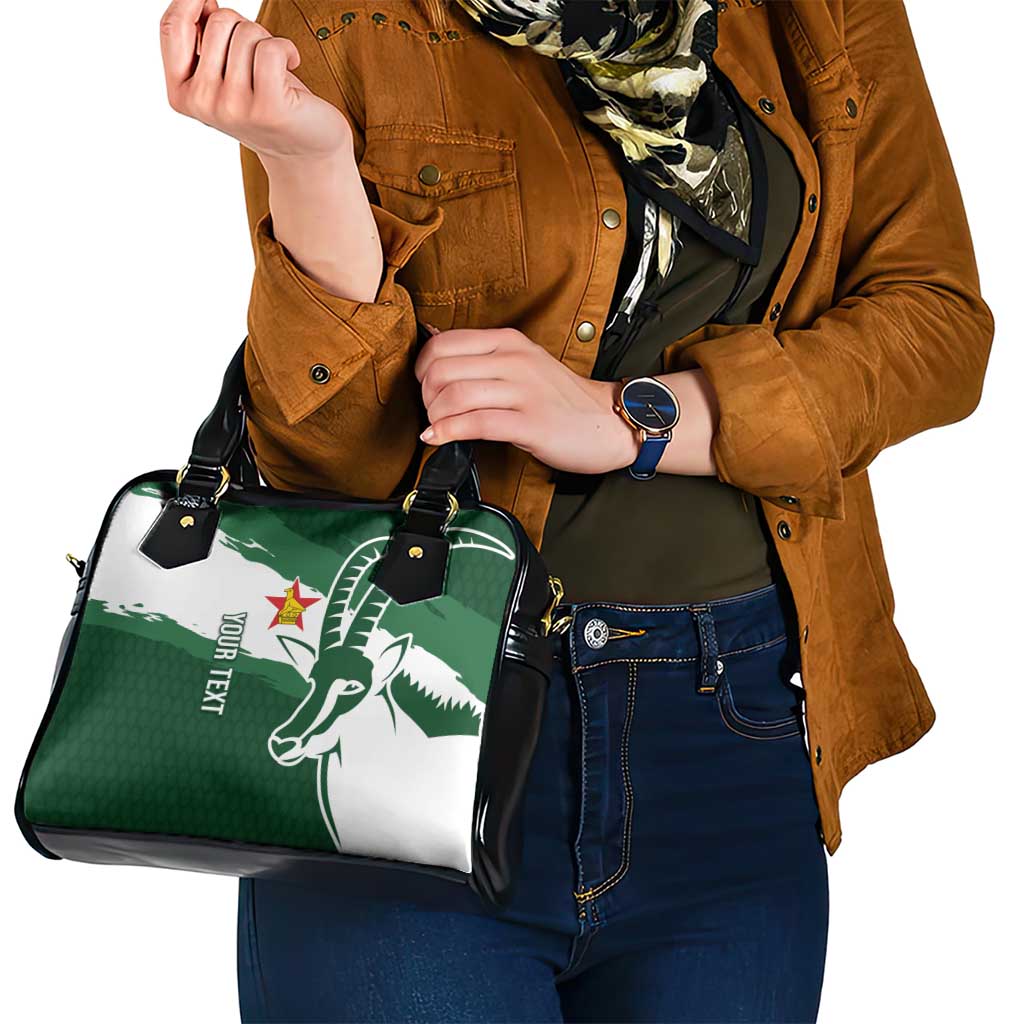 Zimbabwe Rugby Personalized Grunge Shoulder Handbag GO Sables - Wonder Print Shop