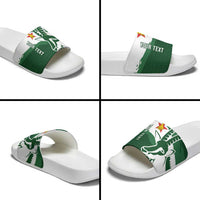Zimbabwe Rugby Personalized Grunge Slide Sandals GO Sables - Wonder Print Shop