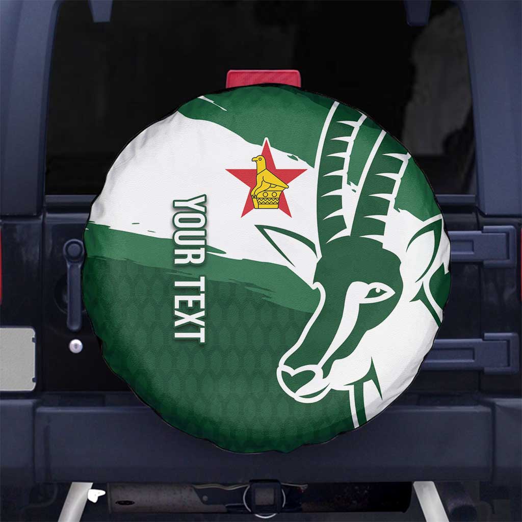 Zimbabwe Rugby Personalized Grunge Spare Tire Cover GO Sables - Wonder Print Shop
