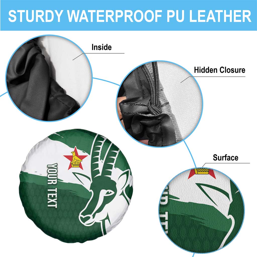 Zimbabwe Rugby Personalized Grunge Spare Tire Cover GO Sables - Wonder Print Shop