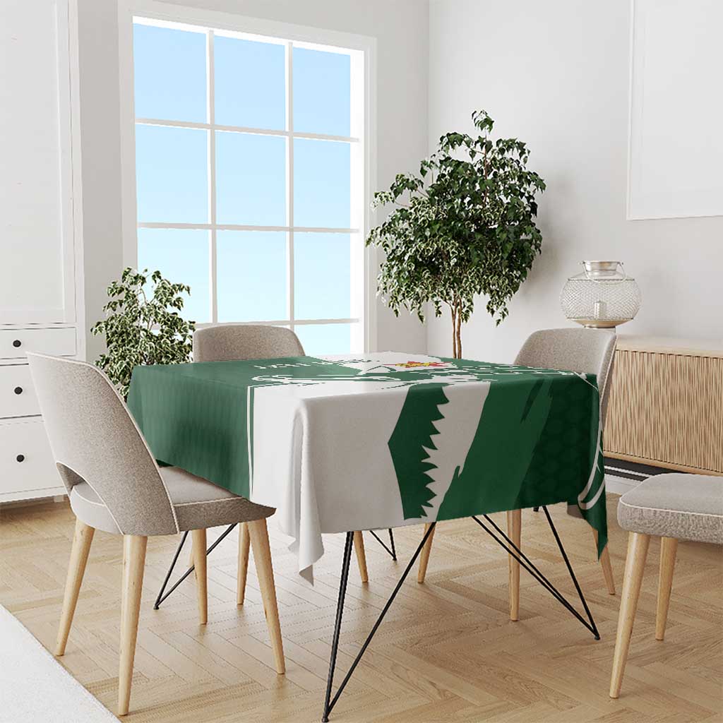 Zimbabwe Rugby Personalized Grunge Tablecloth GO Sables - Wonder Print Shop