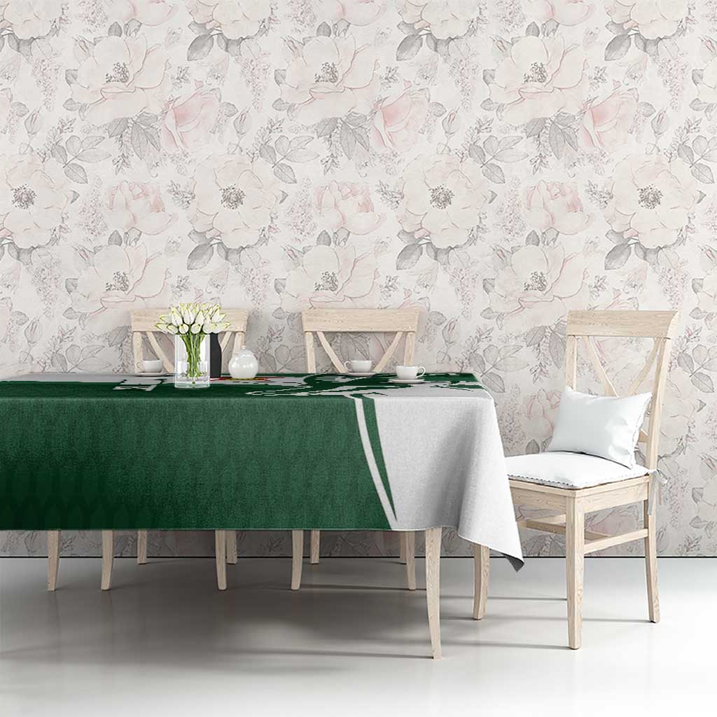 Zimbabwe Rugby Personalized Grunge Tablecloth GO Sables - Wonder Print Shop