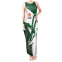 Zimbabwe Rugby Personalized Grunge Tank Maxi Dress GO Sables - Wonder Print Shop