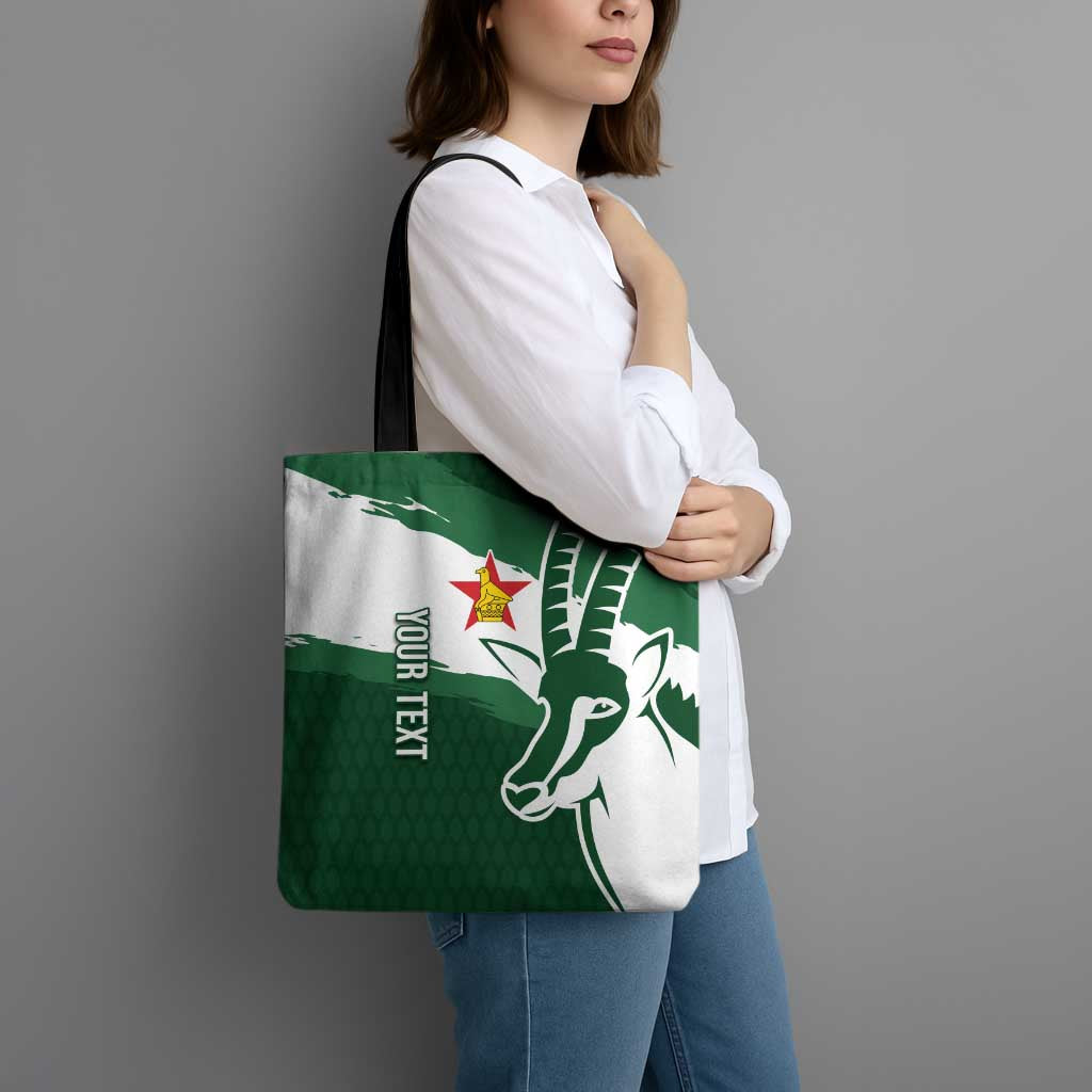 Zimbabwe Rugby Personalized Grunge Tote Bag GO Sables - Wonder Print Shop