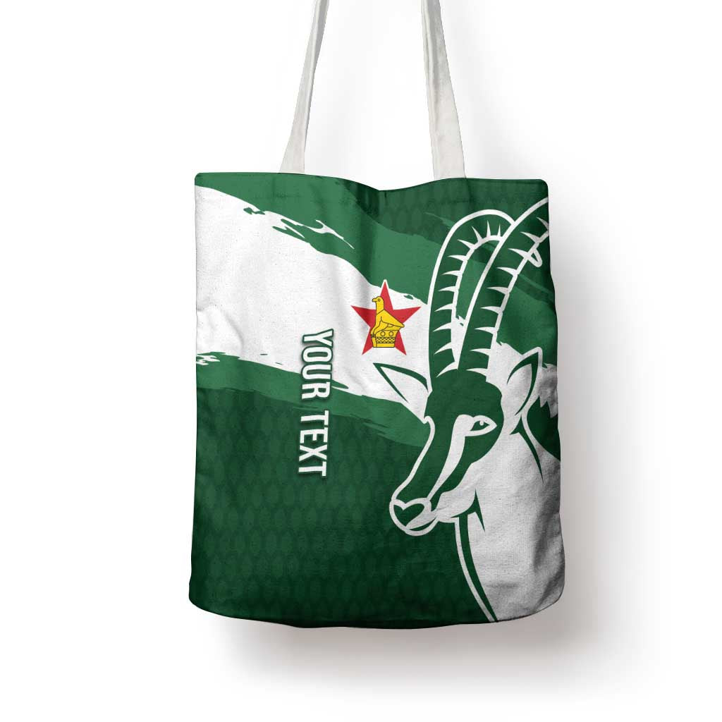 Zimbabwe Rugby Personalized Grunge Tote Bag GO Sables - Wonder Print Shop