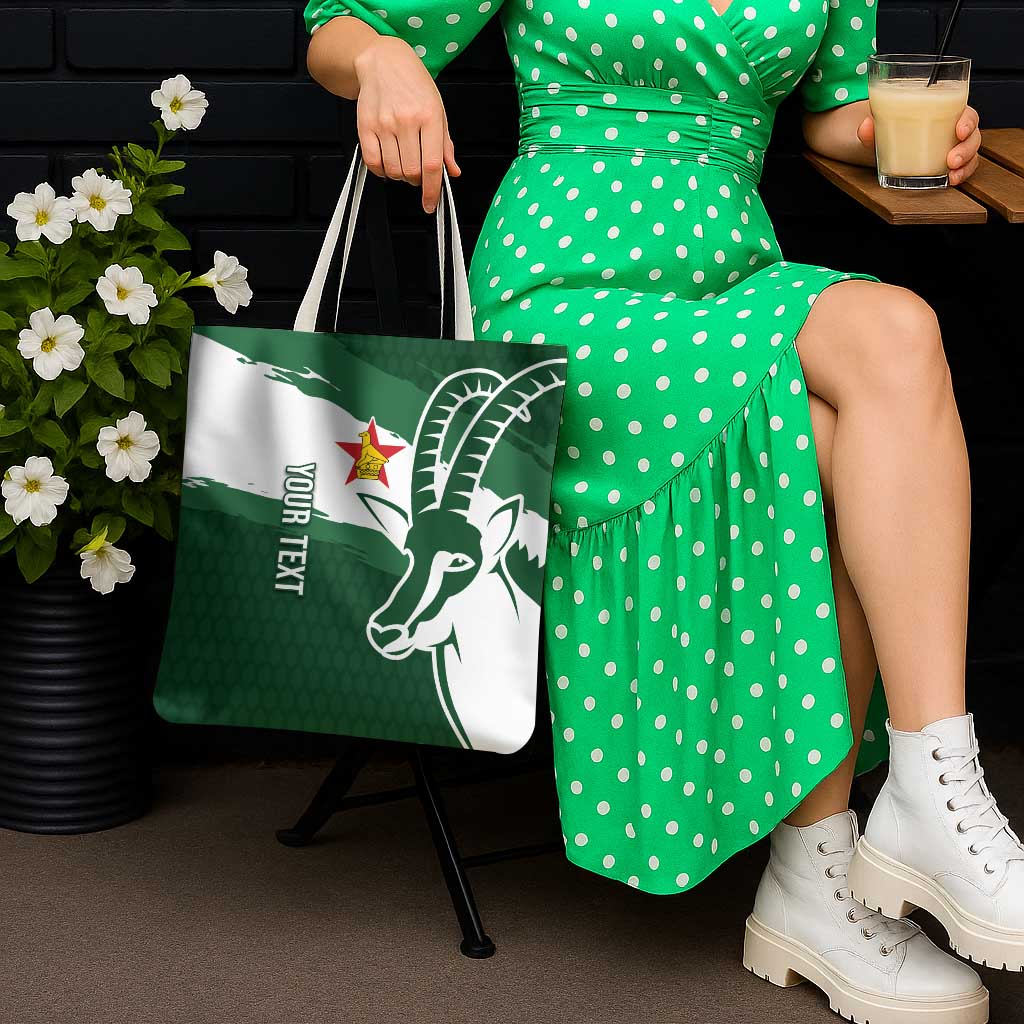 Zimbabwe Rugby Personalized Grunge Tote Bag GO Sables - Wonder Print Shop