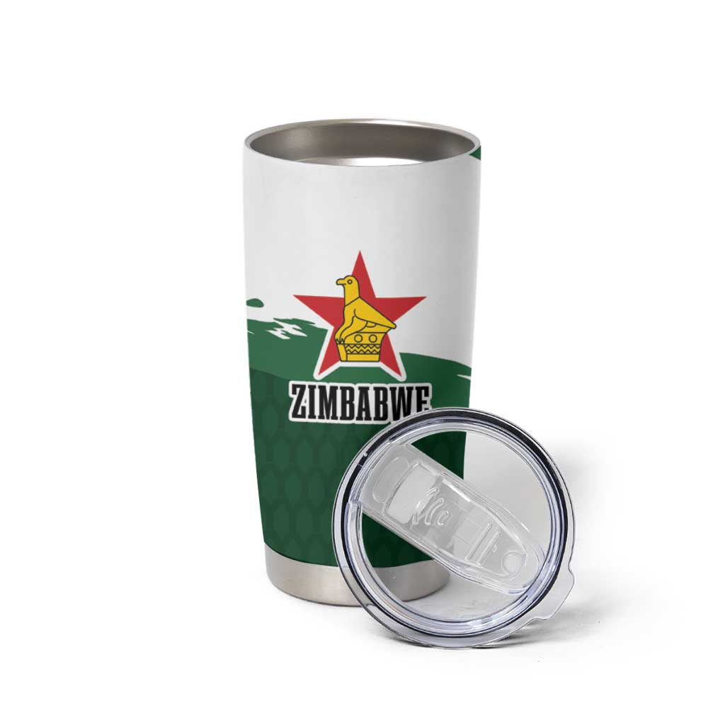 Zimbabwe Rugby Personalized Grunge Tumbler Cup GO Sables - Wonder Print Shop