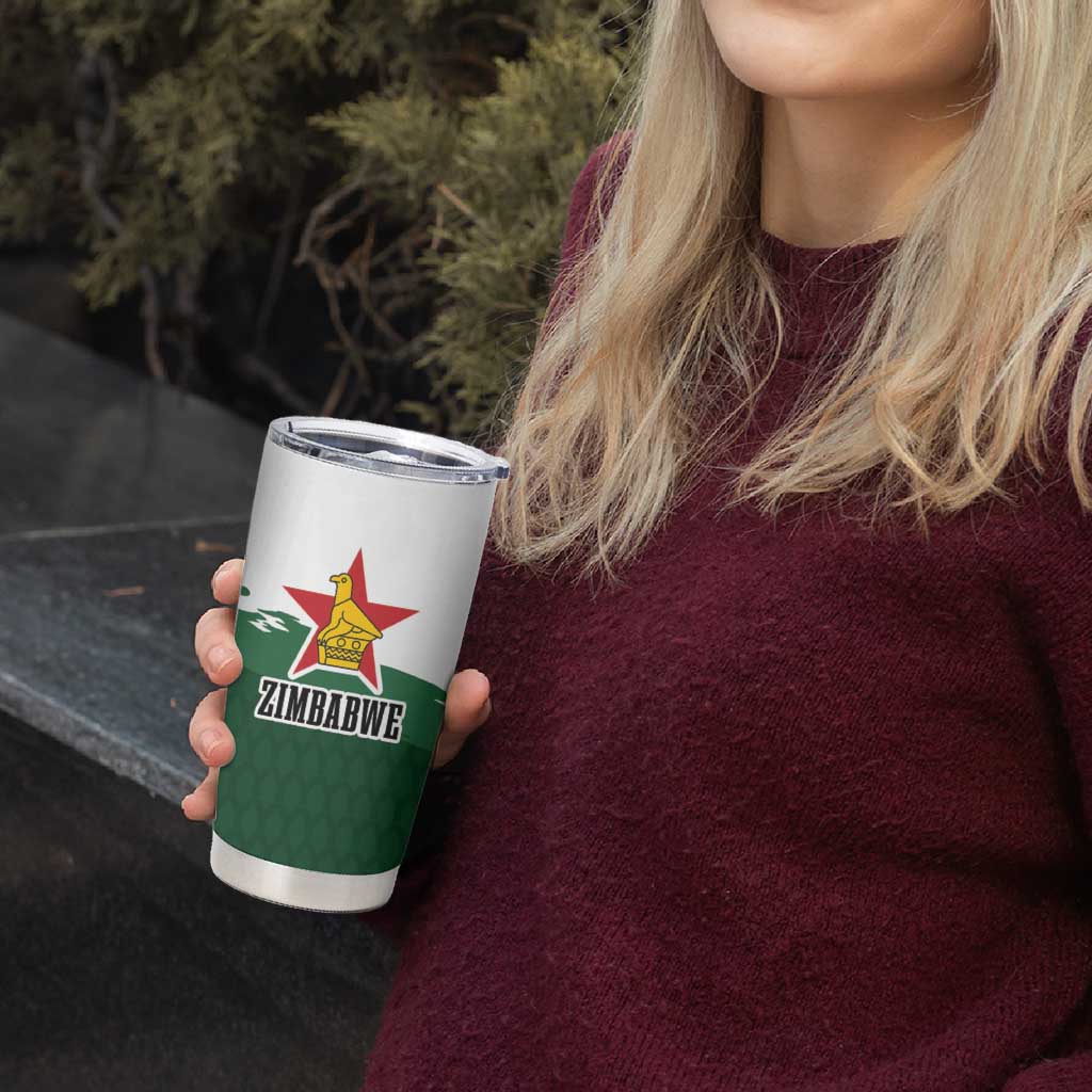 Zimbabwe Rugby Personalized Grunge Tumbler Cup GO Sables - Wonder Print Shop