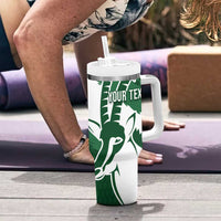 Zimbabwe Rugby Personalized Grunge Tumbler With Handle GO Sables - Wonder Print Shop