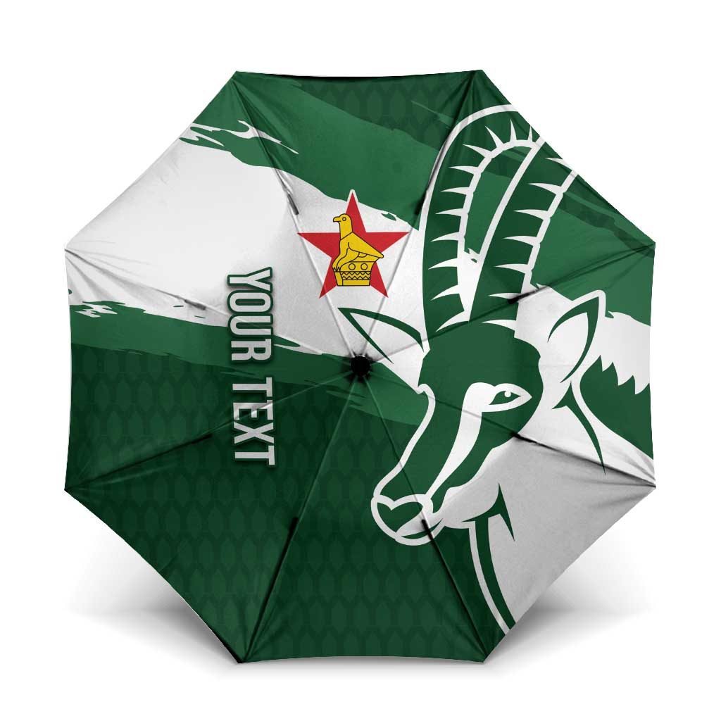 Zimbabwe Rugby Personalized Grunge Umbrella GO Sables - Wonder Print Shop