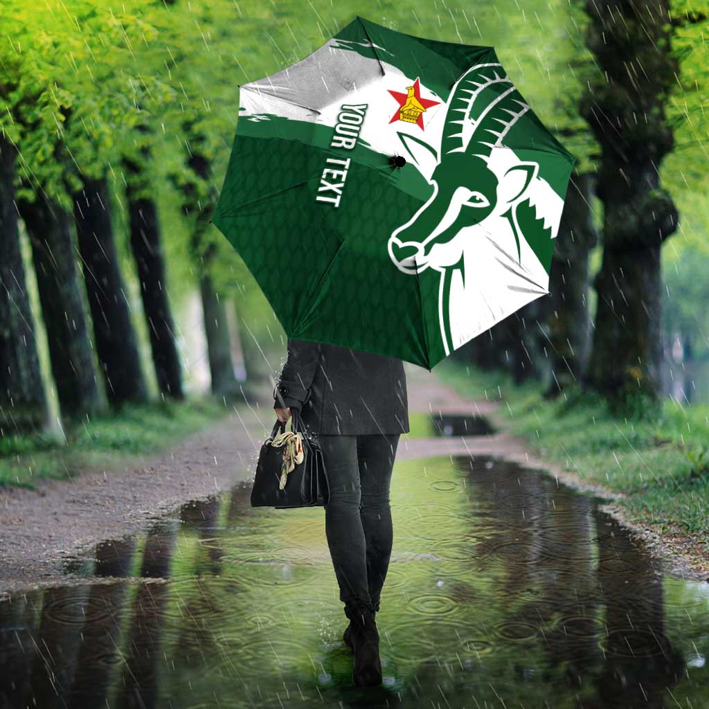 Zimbabwe Rugby Personalized Grunge Umbrella GO Sables - Wonder Print Shop