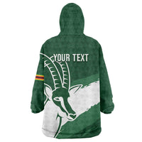 Zimbabwe Rugby Personalized Grunge Wearable Blanket Hoodie GO Sables - Wonder Print Shop