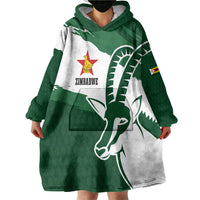 Zimbabwe Rugby Personalized Grunge Wearable Blanket Hoodie GO Sables - Wonder Print Shop