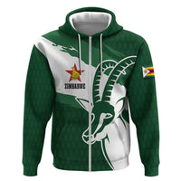 Zimbabwe Rugby Personalized Grunge Zip Hoodie GO Sables - Wonder Print Shop