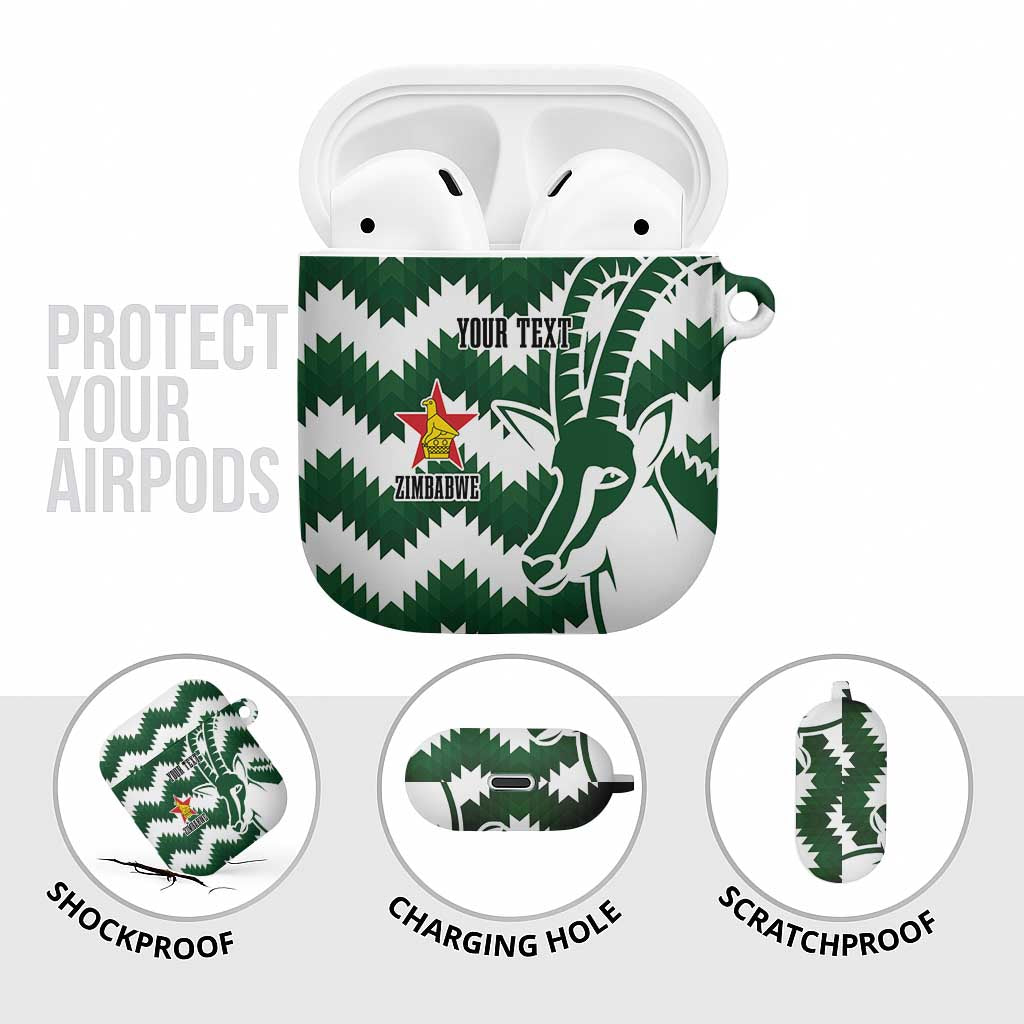 Zimbabwe Rugby The Sables Personalized AirPods Case Retro Jersey Inspired - Wonder Print Shop