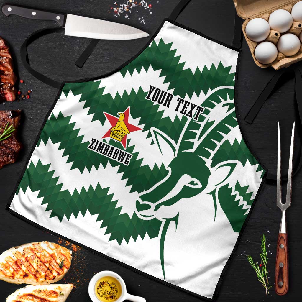Zimbabwe Rugby The Sables Personalized Apron Retro Jersey Inspired - Wonder Print Shop
