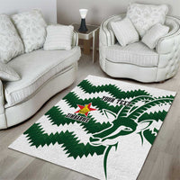 Zimbabwe Rugby The Sables Personalized Area Rug Retro Jersey Inspired - Wonder Print Shop