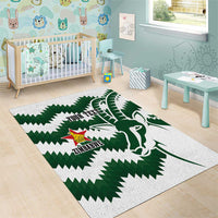 Zimbabwe Rugby The Sables Personalized Area Rug Retro Jersey Inspired - Wonder Print Shop