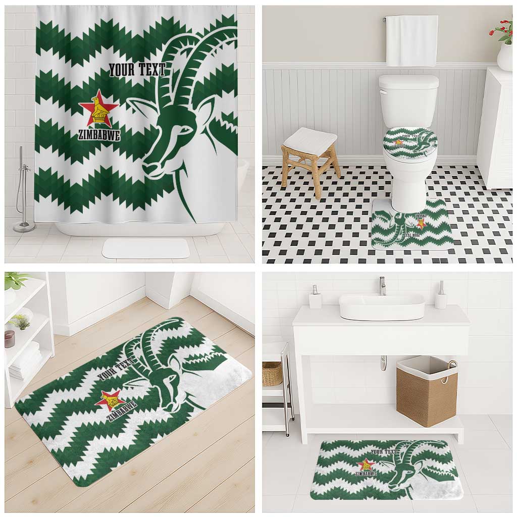 Zimbabwe Rugby The Sables Personalized Bathroom Set Retro Jersey Inspired - Wonder Print Shop
