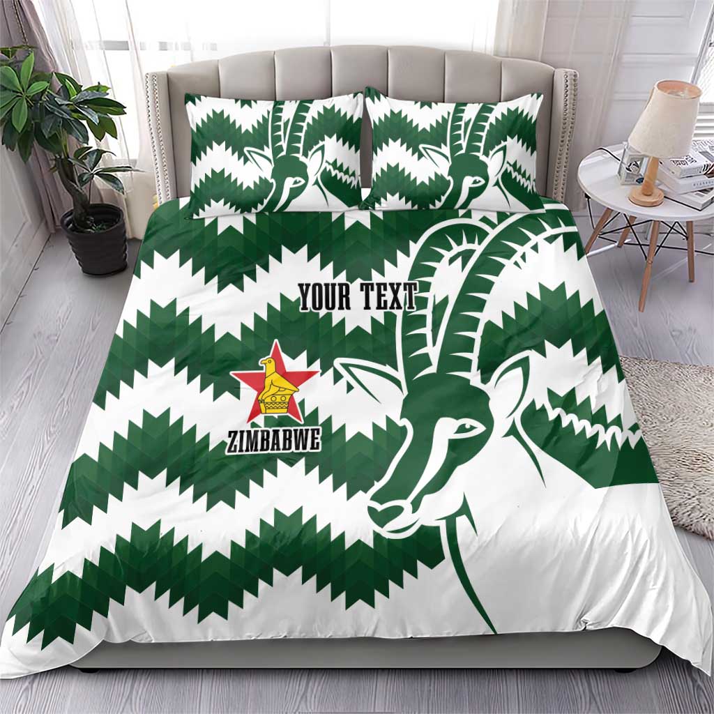 Zimbabwe Rugby The Sables Personalized Bedding Set Retro Jersey Inspired - Wonder Print Shop