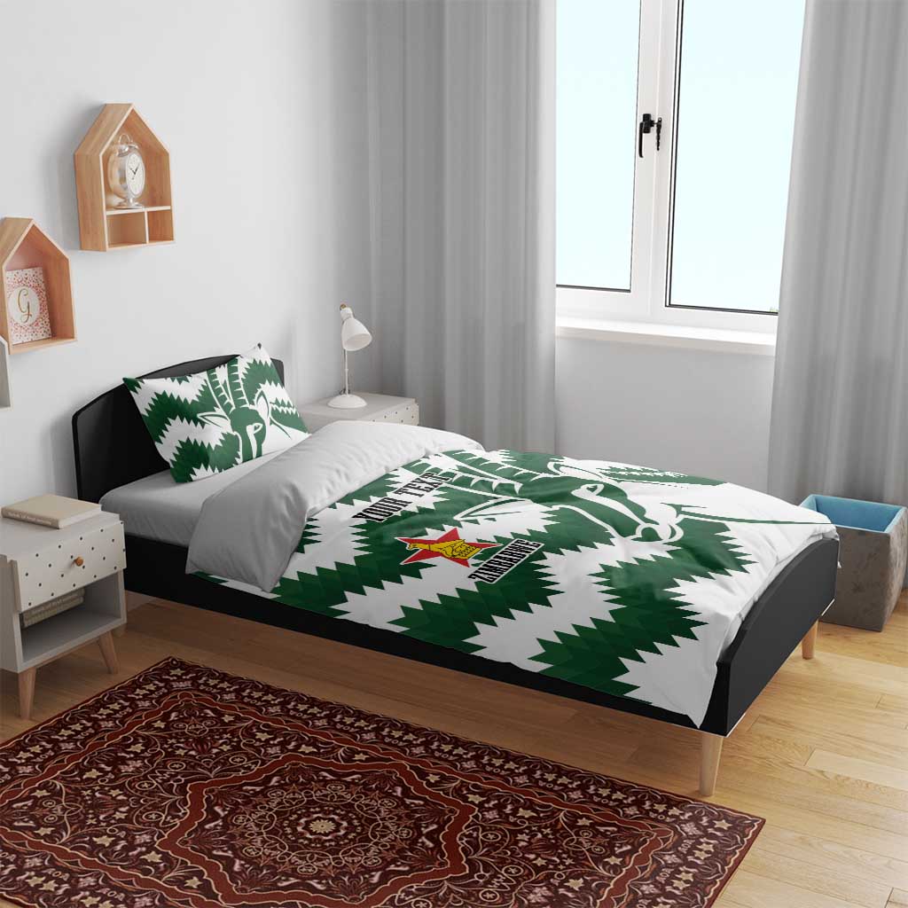 Zimbabwe Rugby The Sables Personalized Bedding Set Retro Jersey Inspired - Wonder Print Shop