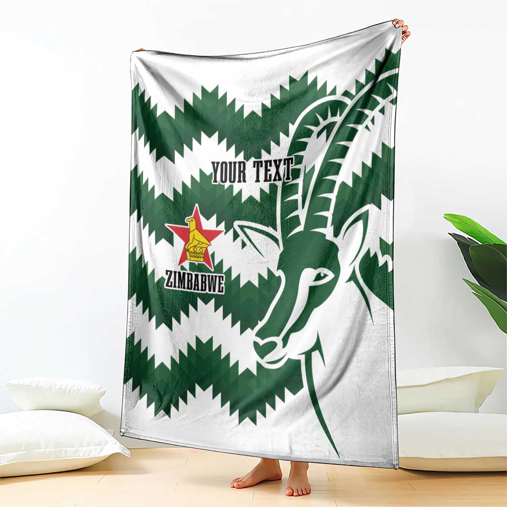 Zimbabwe Rugby The Sables Personalized Blanket Retro Jersey Inspired - Wonder Print Shop