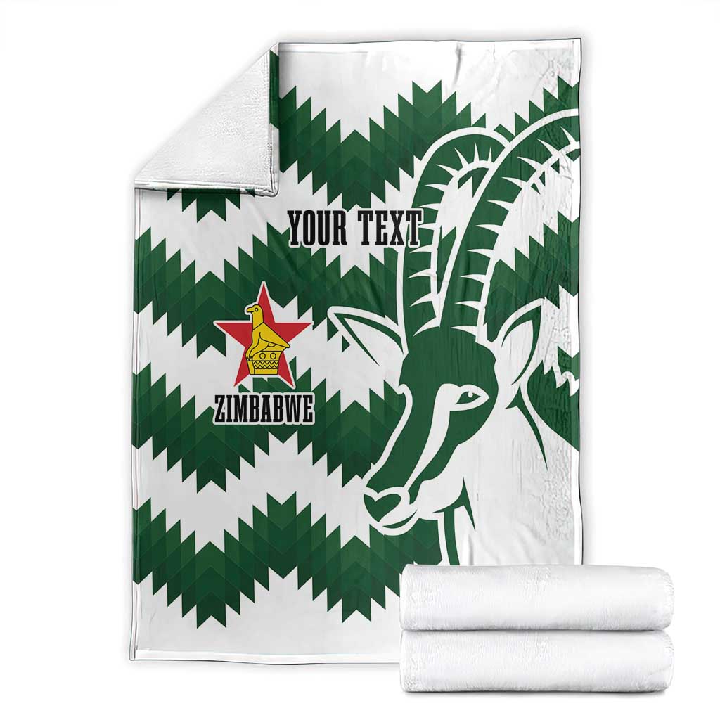 Zimbabwe Rugby The Sables Personalized Blanket Retro Jersey Inspired - Wonder Print Shop