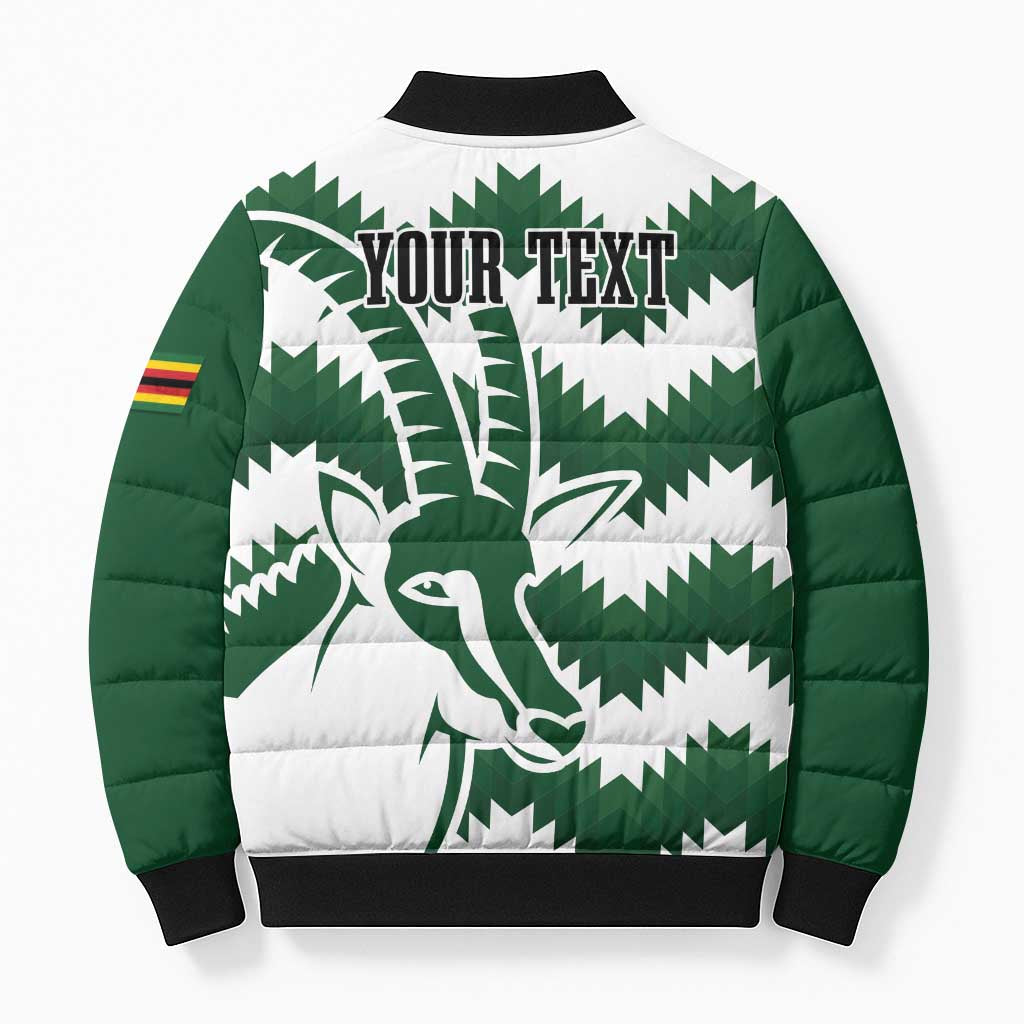 Zimbabwe Rugby The Sables Personalized Bomber Puffer Jacket Retro Jersey Inspired - Wonder Print Shop