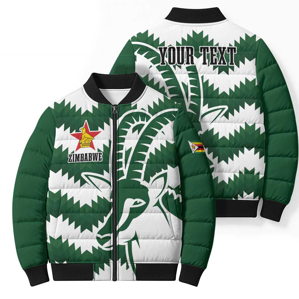 Zimbabwe Rugby The Sables Personalized Bomber Puffer Jacket Retro Jersey Inspired - Wonder Print Shop