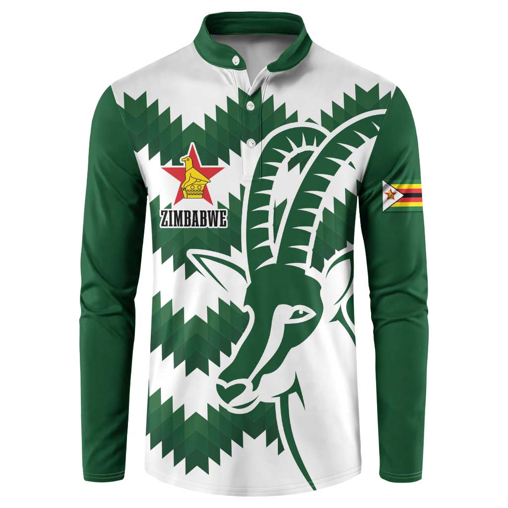 Zimbabwe Rugby The Sables Personalized Button Sweatshirt Retro Jersey Inspired - Wonder Print Shop