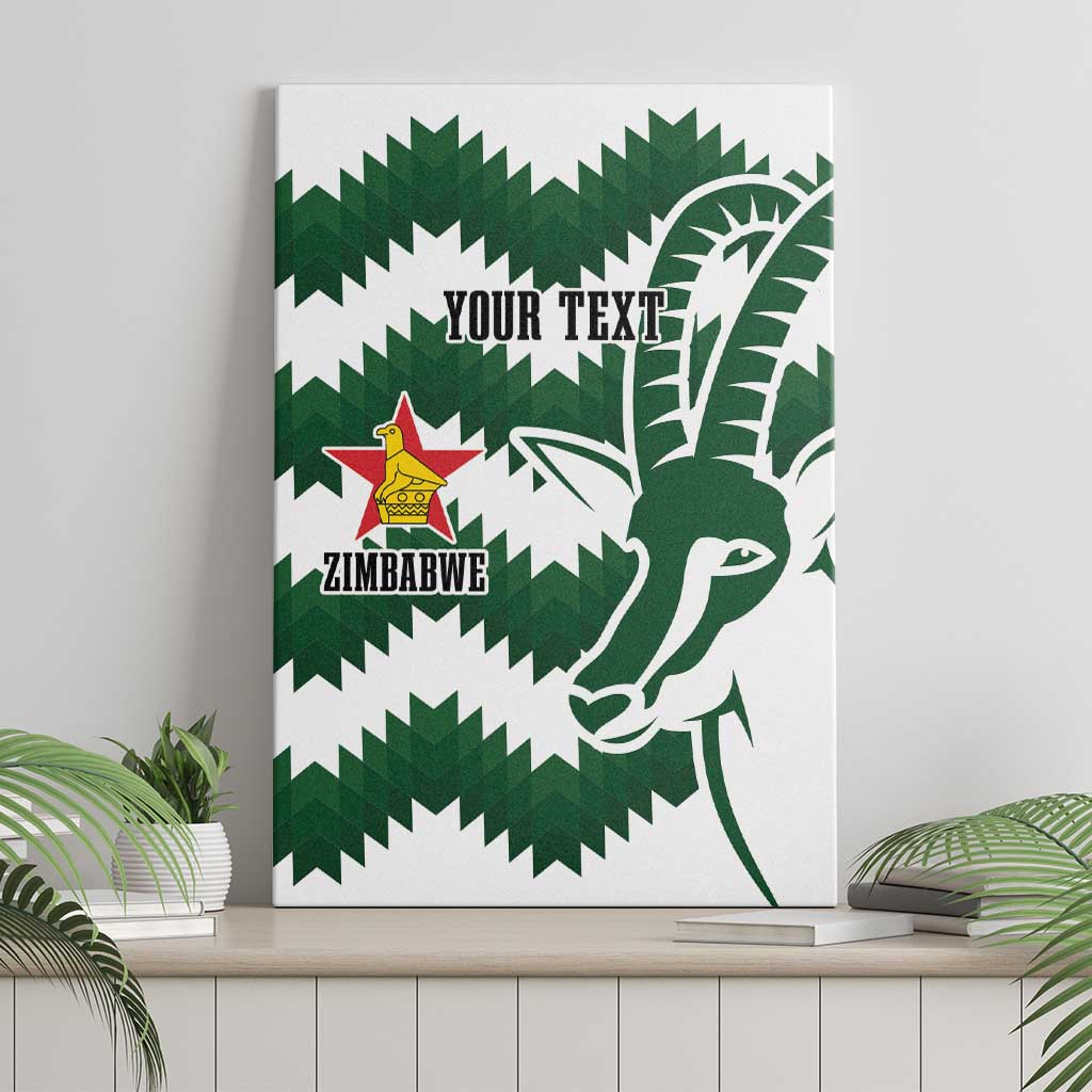 Zimbabwe Rugby The Sables Personalized Canvas Wall Art Retro Jersey Inspired - Wonder Print Shop