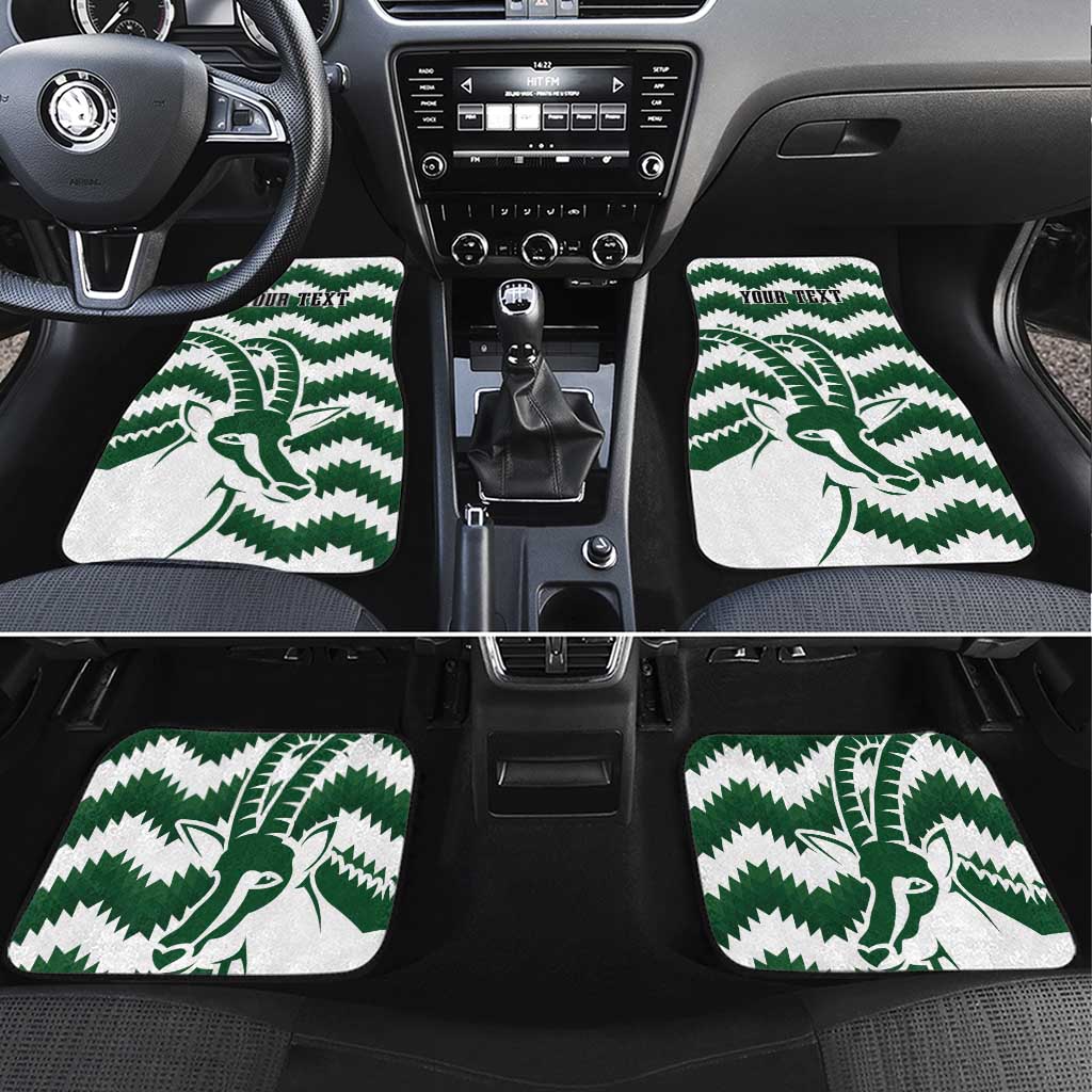 Zimbabwe Rugby The Sables Personalized Car Mats Retro Jersey Inspired - Wonder Print Shop