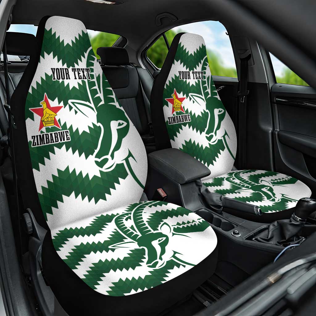 Zimbabwe Rugby The Sables Personalized Car Seat Cover Retro Jersey Inspired - Wonder Print Shop