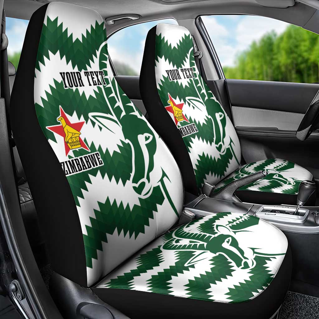Zimbabwe Rugby The Sables Personalized Car Seat Cover Retro Jersey Inspired - Wonder Print Shop