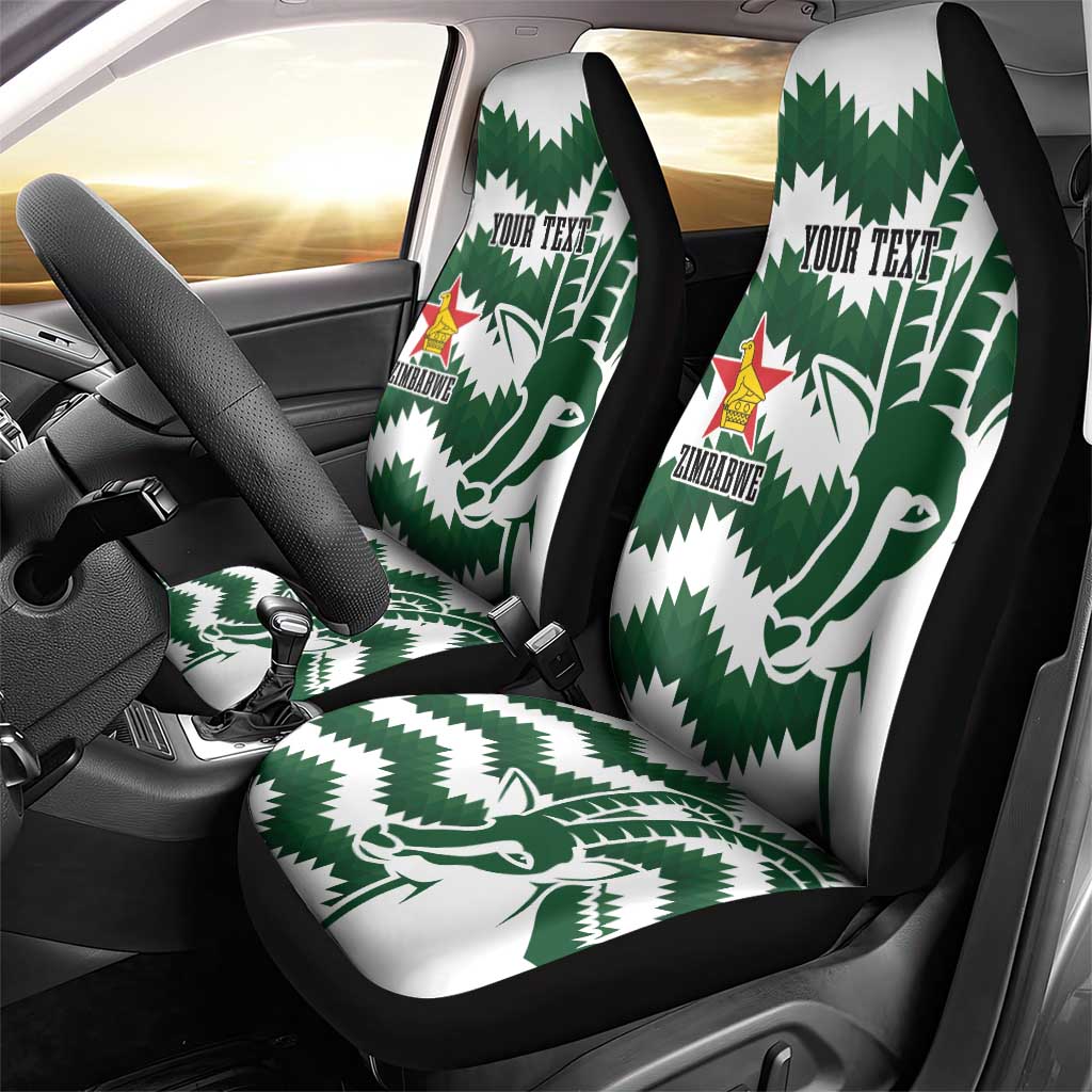 Zimbabwe Rugby The Sables Personalized Car Seat Cover Retro Jersey Inspired - Wonder Print Shop