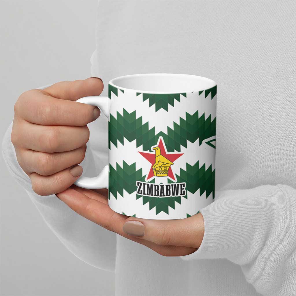 Zimbabwe Rugby The Sables Personalized Ceramic Mug Retro Jersey Inspired - Wonder Print Shop