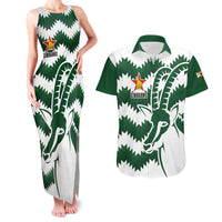 Zimbabwe Rugby The Sables Personalized Couples Matching Tank Maxi Dress and Hawaiian Shirt Retro Jersey Inspired - Wonder Print Shop