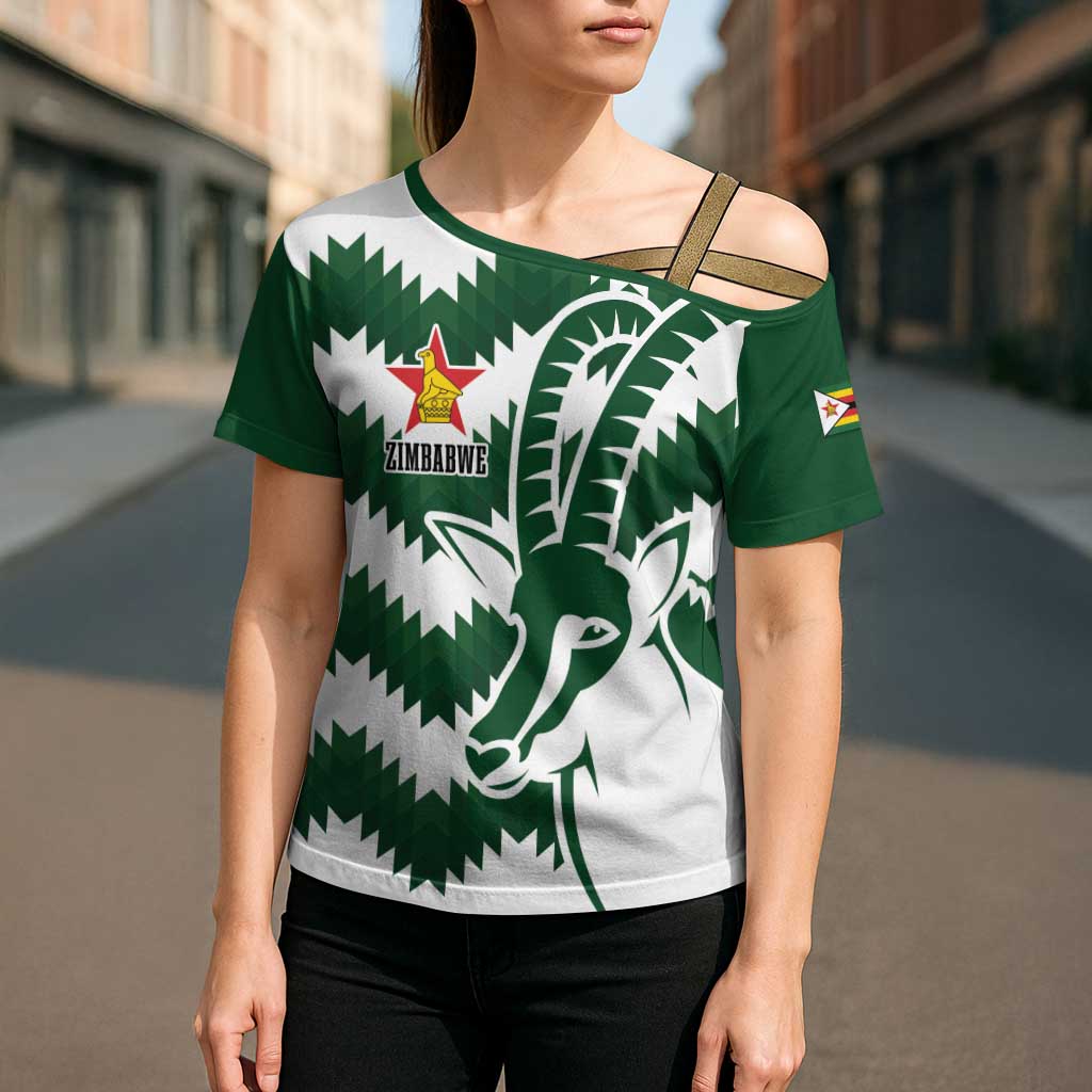 Zimbabwe Rugby The Sables Personalized Cross Shoulder Shirt Retro Jersey Inspired - Wonder Print Shop